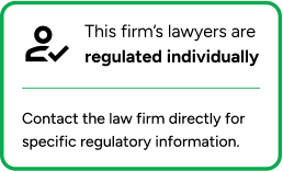 The firm is unregulated, but regulated solicitors work here